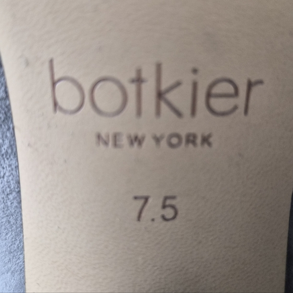 ​Botkier New York Grey Suede Pointed Toe Stella Block Heel Pumps 7.5 - Picture 3 of 7